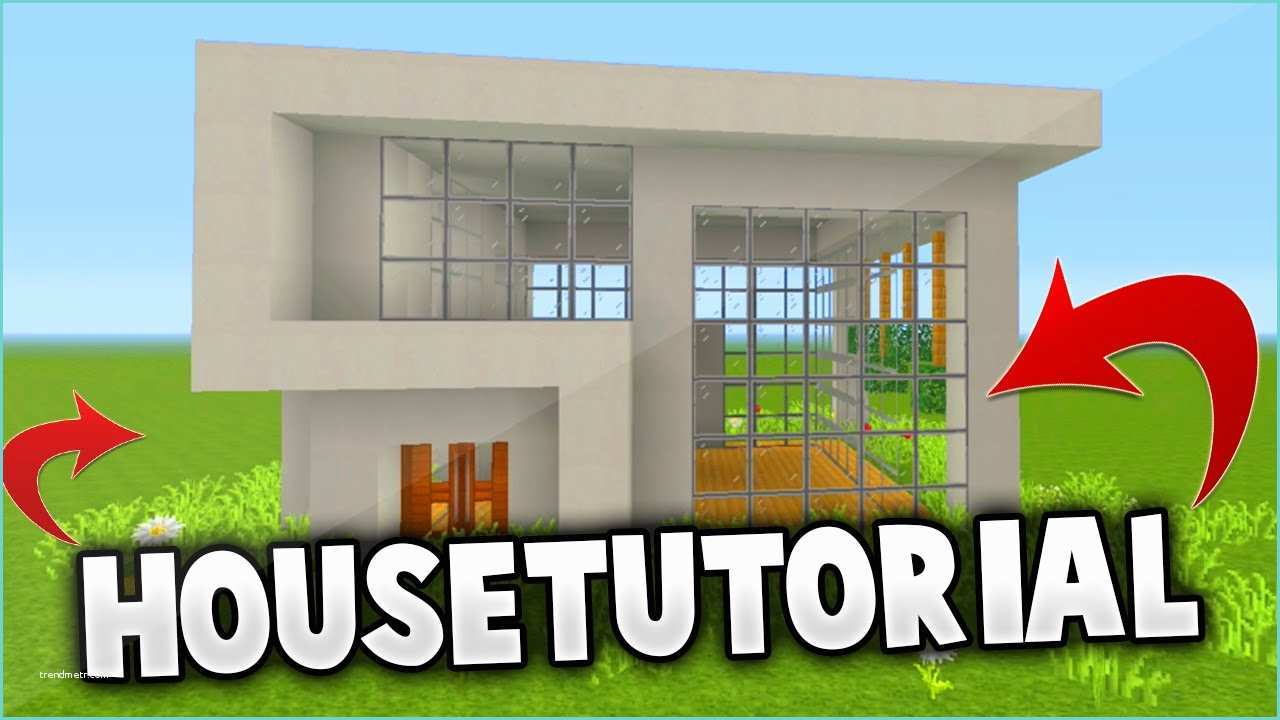 How to Build A Simple Modern House In Minecraft Pe Minecraft How to Build Easy Modern House