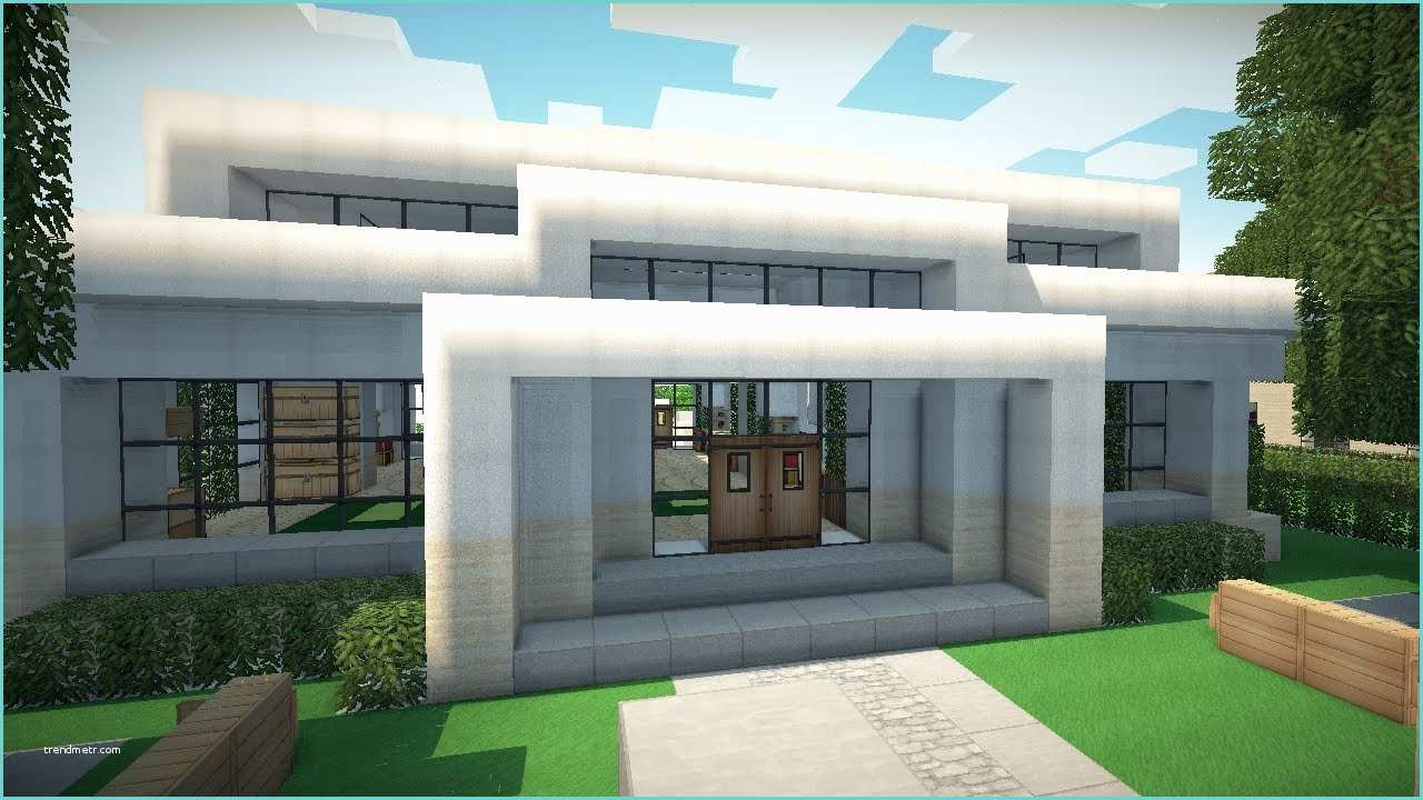 How to Build A Simple Modern House In Minecraft Pe Minecraft Small Modern House