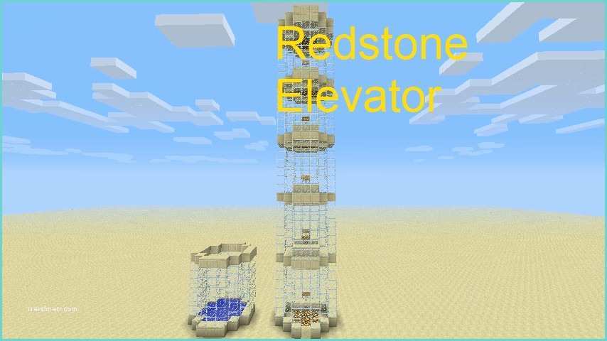 How to Make A Redstone Elevator Elevator Redstone Minecraft Project