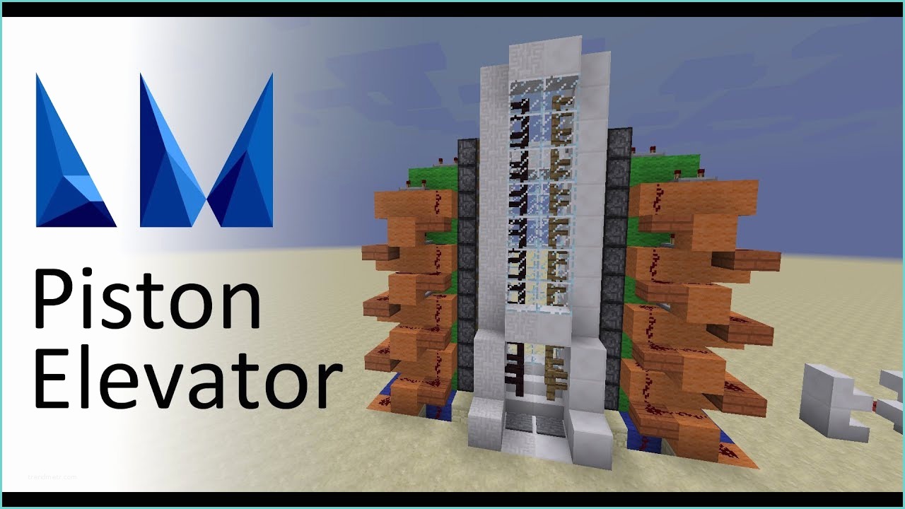 How to Make A Redstone Elevator Minecraft Piston Elevator Step by Step Tutorial
