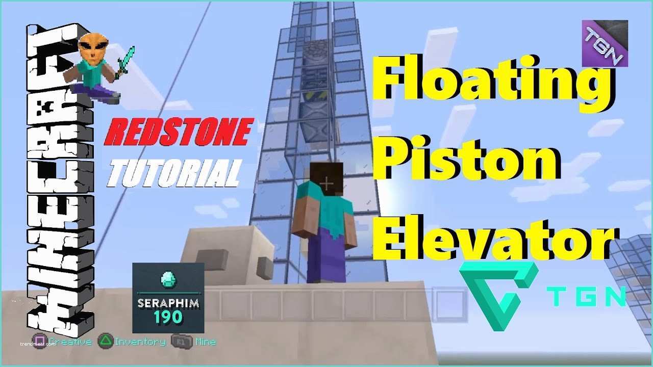 How to Make A Redstone Elevator Minecraft Tu25 Floating Piston Redstone Elevator