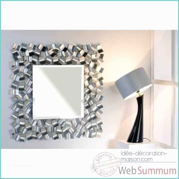 Idee Deco Papier Aluminium Miroir "blizzard" Métal Verre Casablanca Design