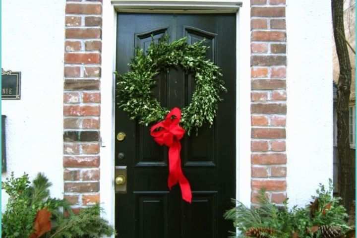 Idee Decoration Exterieur Noel 50 Idées De Décoration De Porte D Entrée De Noël