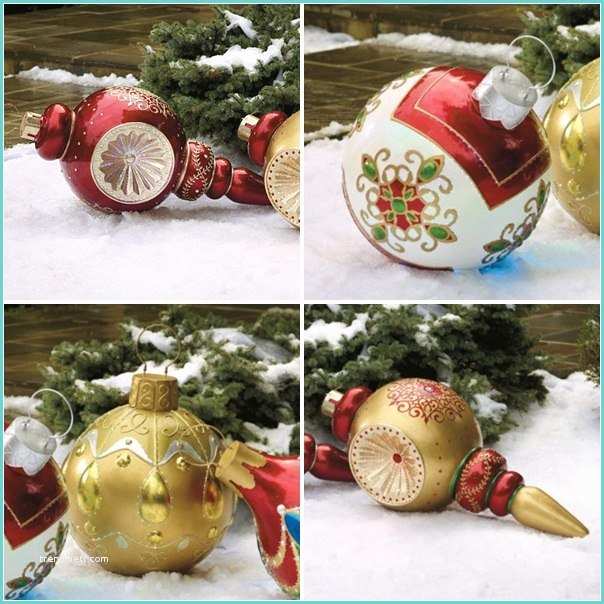 Idee Decoration Exterieur Noel Décoration De Noël Extérieur – Boules De Noël Dans Le Jardin
