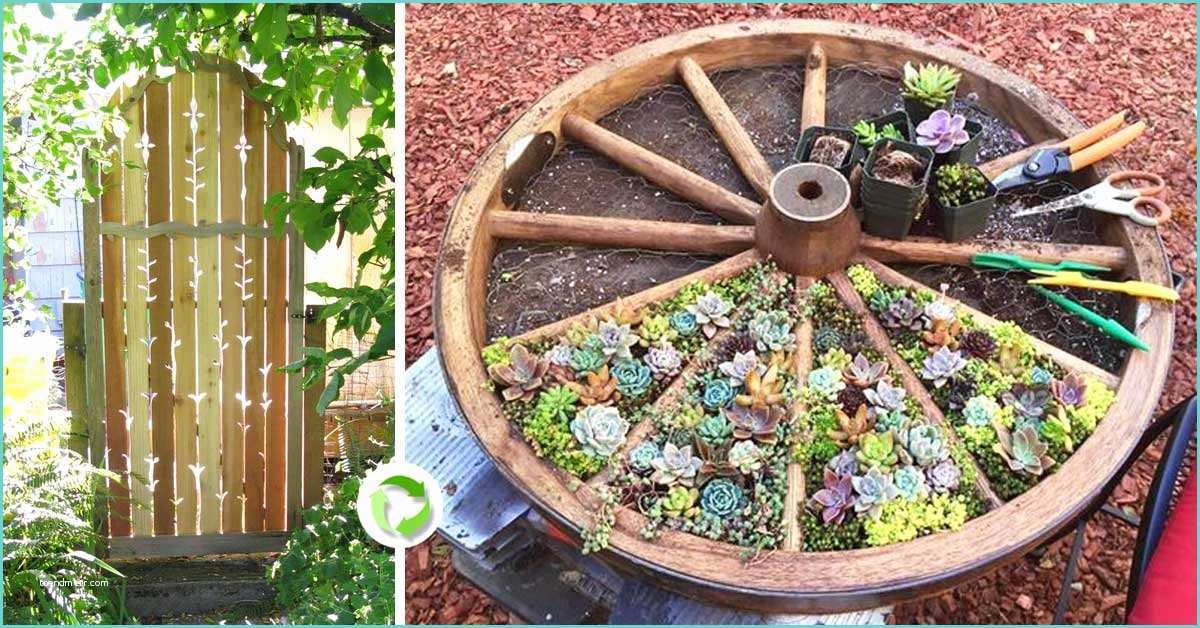 Idee Per Decorare Il Giardino Fai Da Te Riciclare Per Decorare Il Giardino Ecco 20 Idee Da Cui