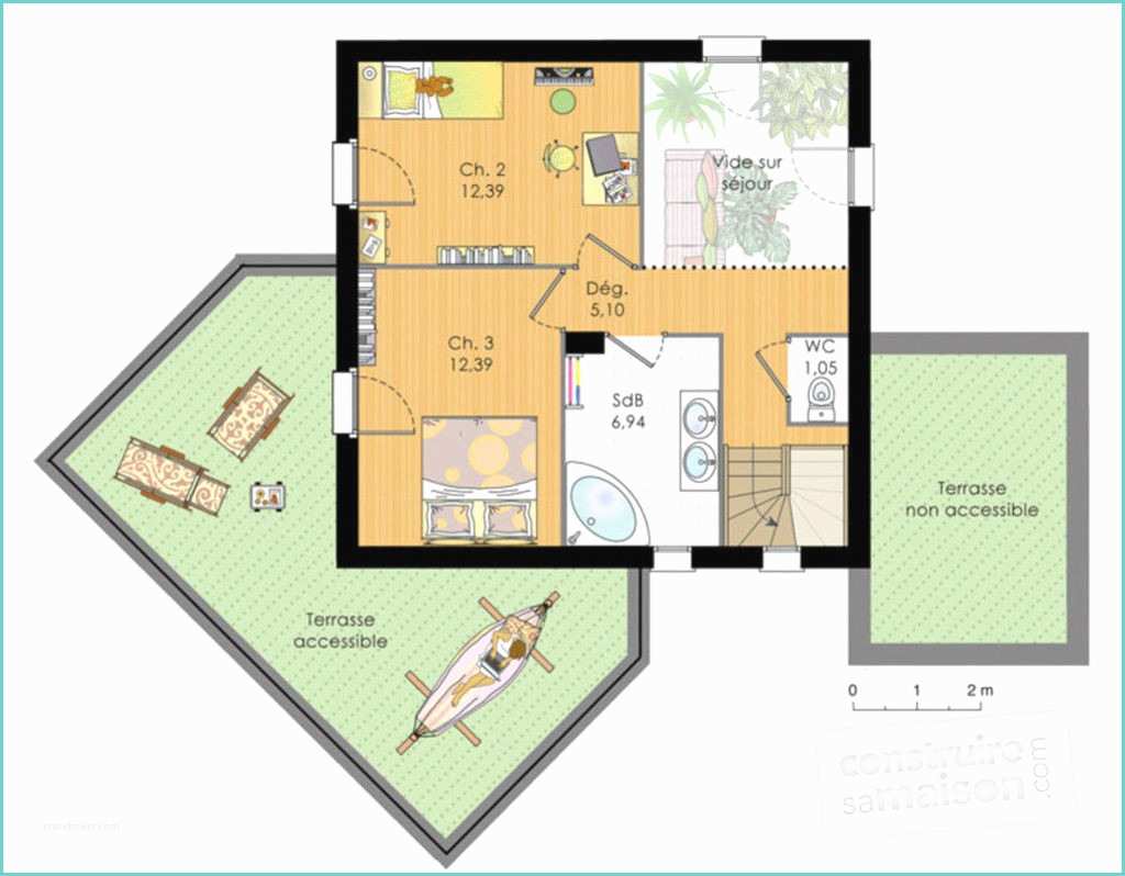 Idee Plan Maison Plan De Maison 40m2 Avec Cuisine Plan Petite Maison Bc M
