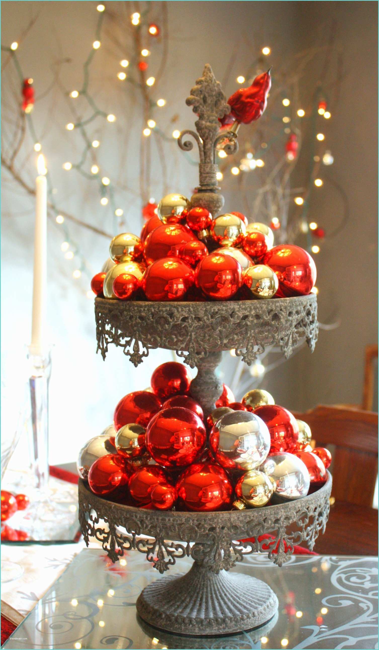 Ides Dcoration Table Noel Red & Silver Christmas Table Setting • Craft Thyme