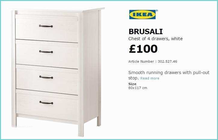 Ikea Brusali Chest Of Drawers Ikea Brusali 3 Drawer Chest Of Buy Sale and Trade Ads