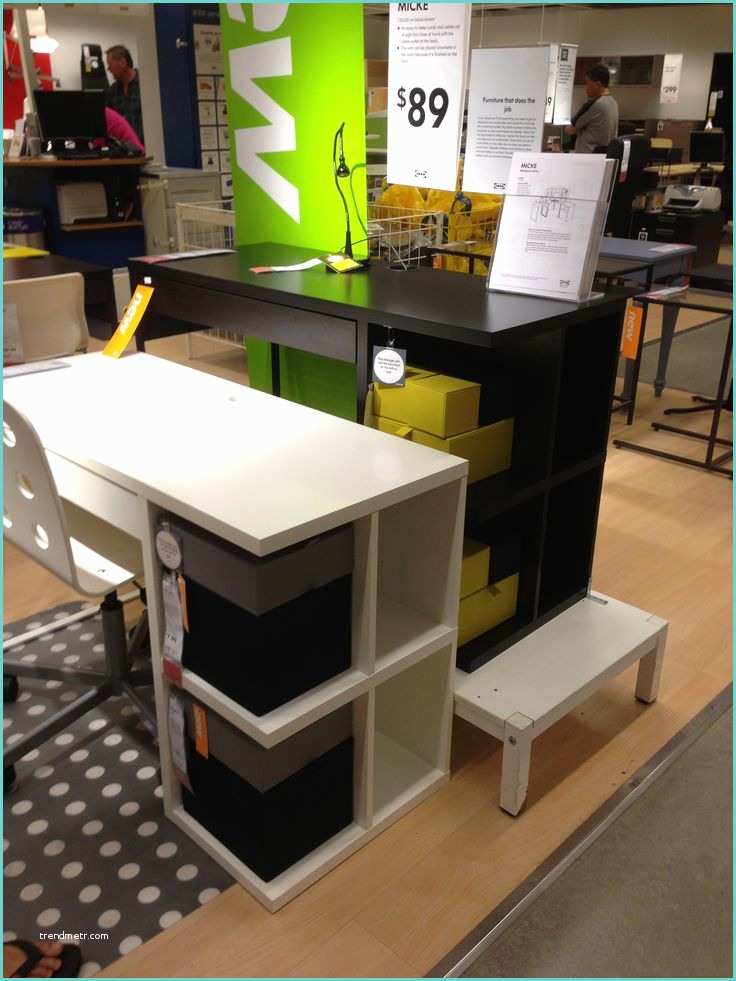 Ikea Micke Desk with Integrated Storage Pin by Annie Sparrow On Condo Ideas