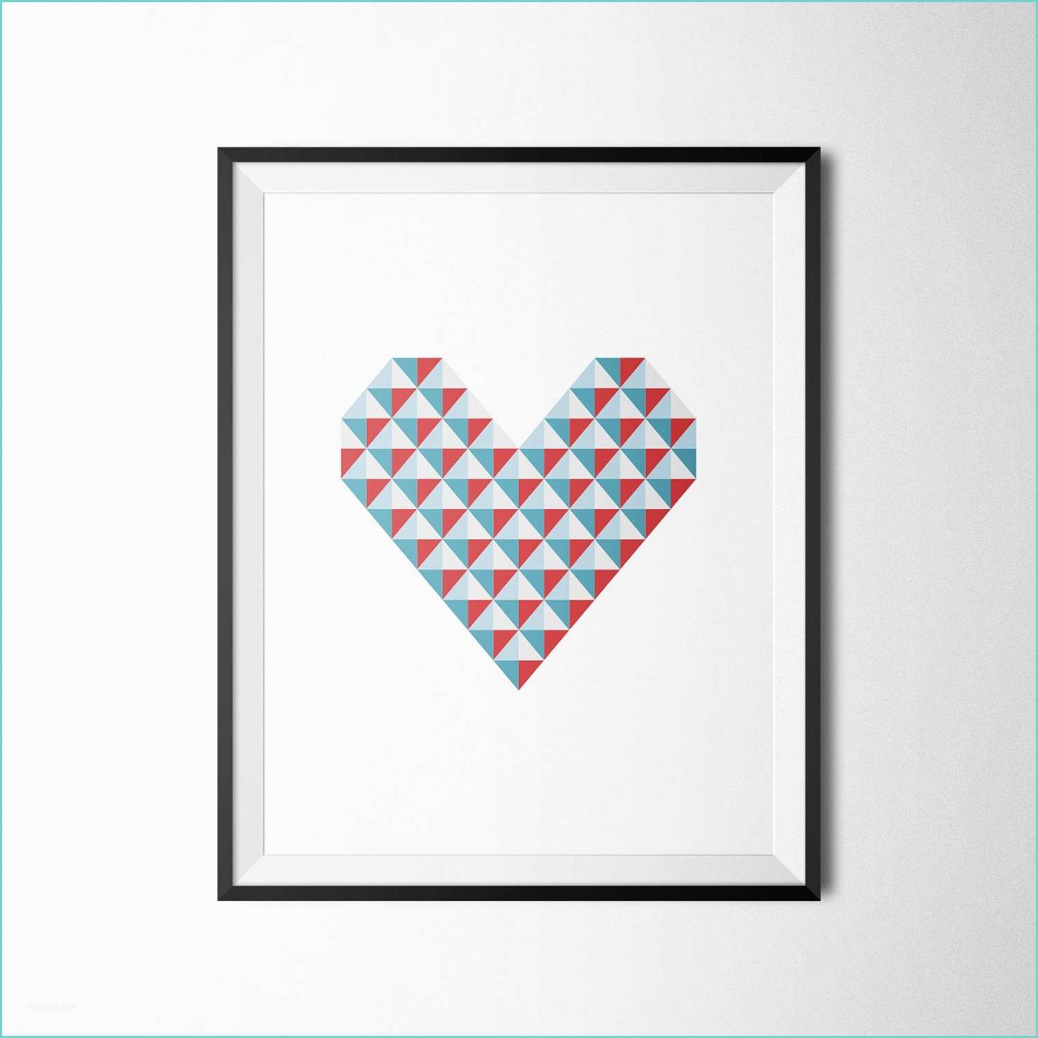 Image A Imprimer Scandinave Affiche Scandinave Triangles Imprimer Coeur Impression