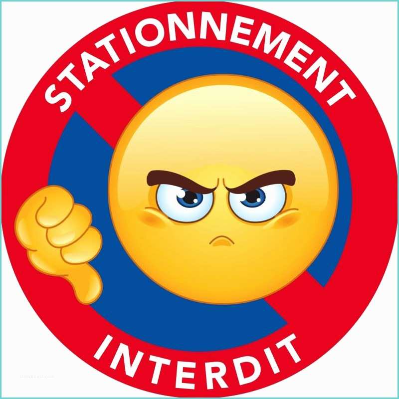 Image Stationnement Interdit Autocollant Dissuasif Stationnement Gênant Intediction De