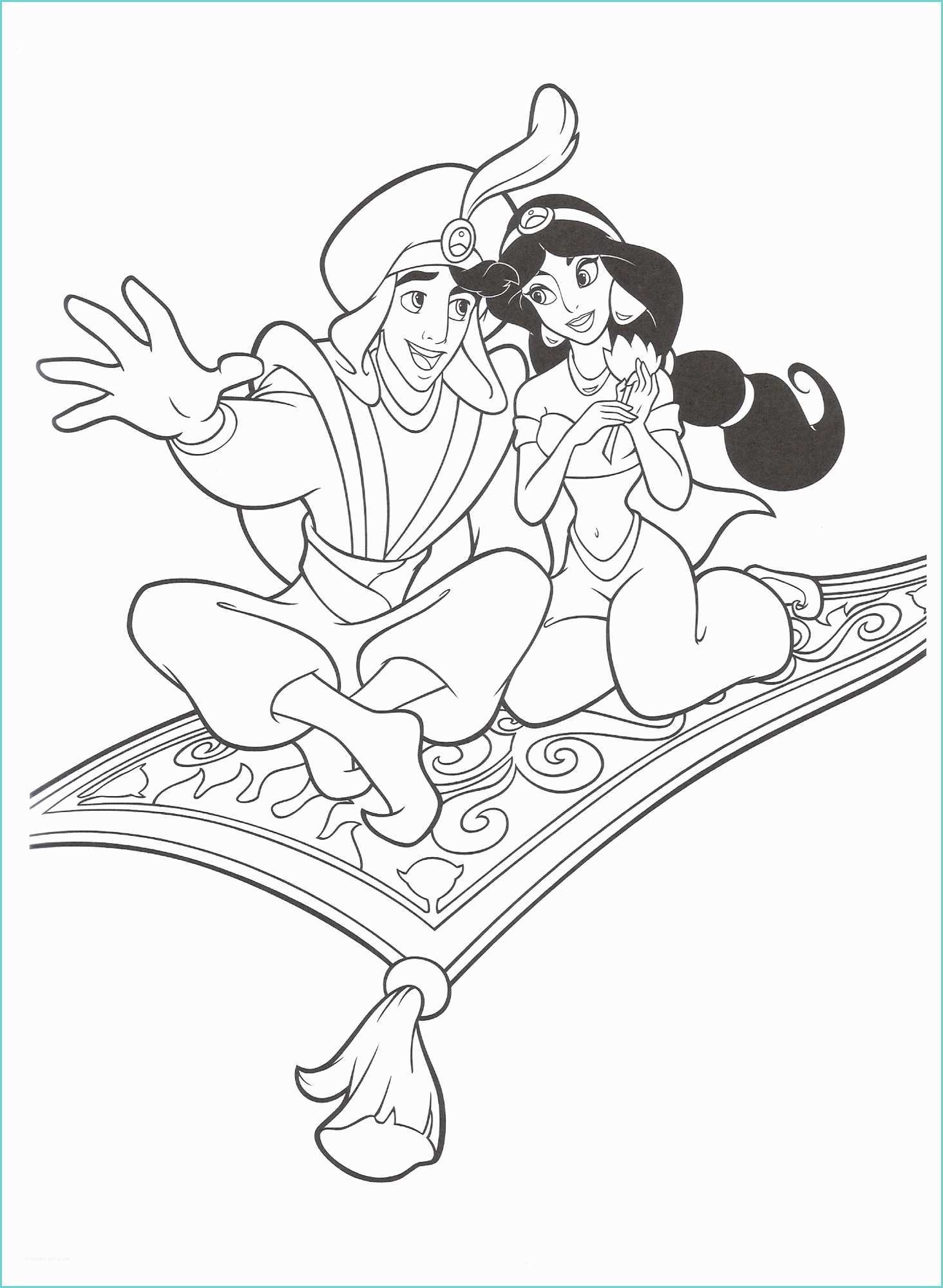 Immagini Aladdin Da Colorare Free Printable Aladdin Coloring Pages for Kids