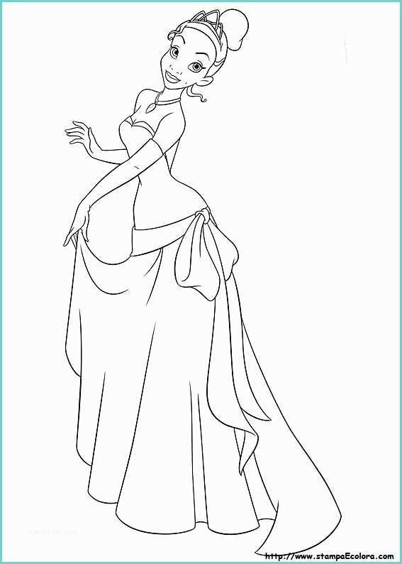 Immagini Da Colorare Disney Principesse Disegni De La Principessa E Il Ranocchio