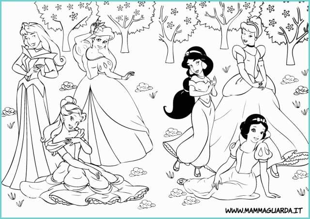Immagini Da Colorare Disney Principesse Mammaguarda Principesse Da Colorare