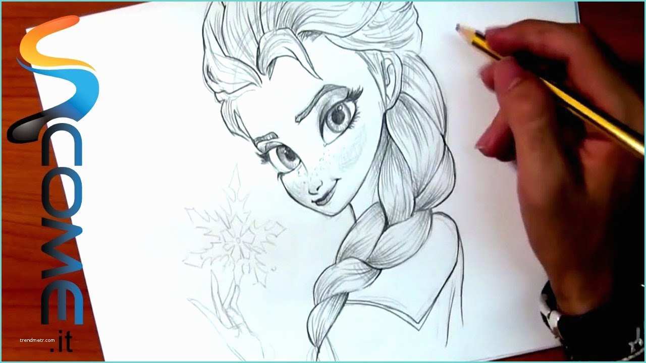 Immagini Da Disegnare Facili Disegna Elsa Del Cartone Frozen Il Regno Di Ghiaccio