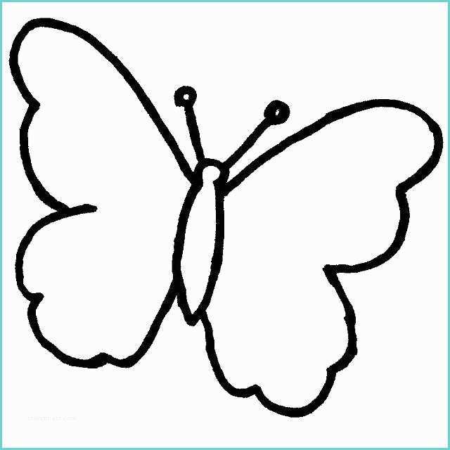 Immagini Da Disegnare Facili Disegno Da Colorare Facile Per Bambini Una Farfalla