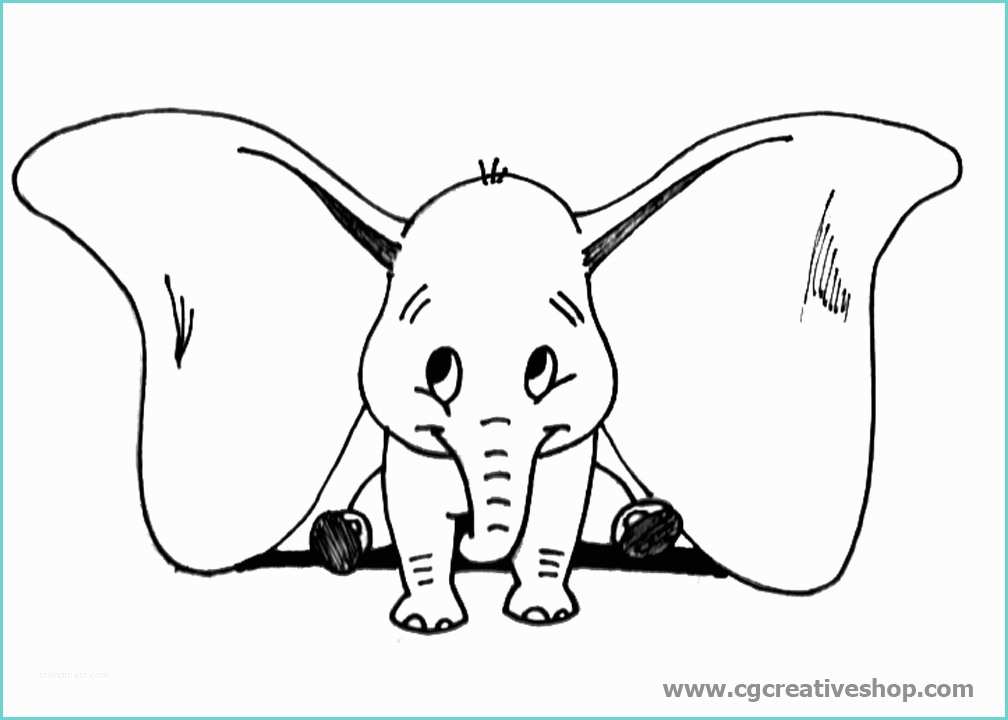 Immagini Da Disegnare Facili Dumbo L Elefantino Volante Disney Disegno Da Colorare