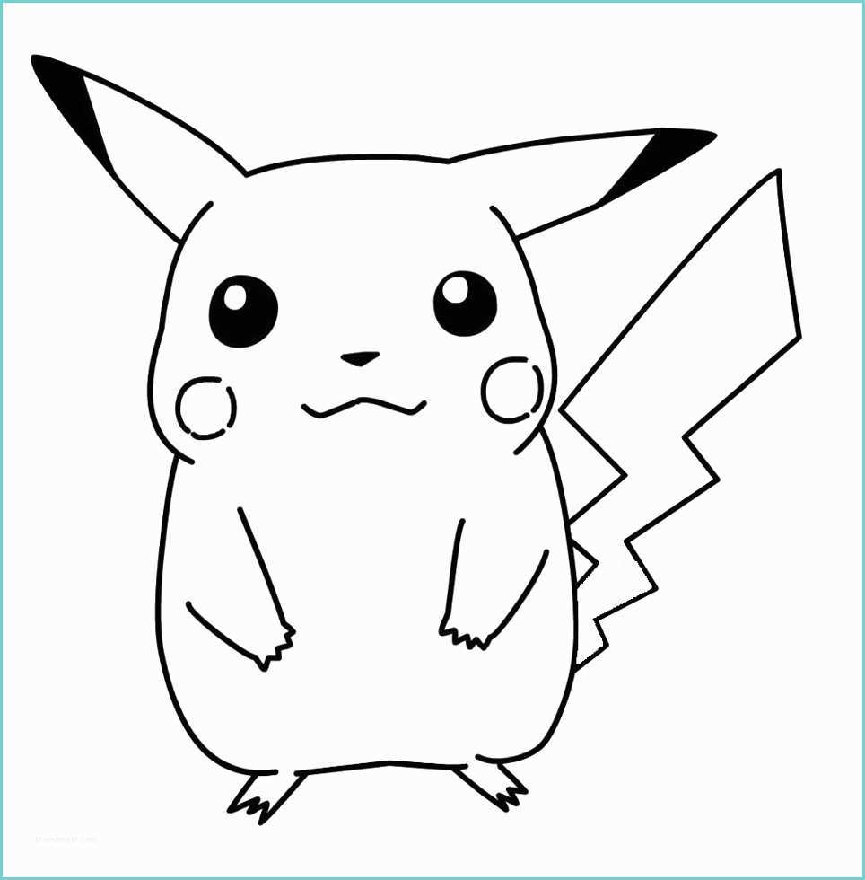 Immagini Da Disegnare Facili Stampa Disegno Di Pokemon Pikachu Da Colorare