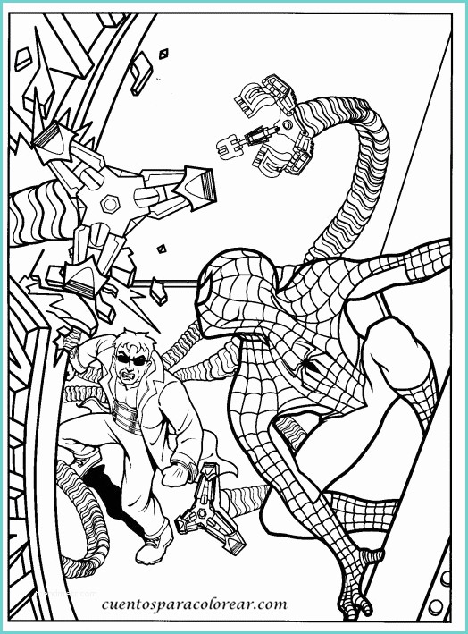 Immagini Di Spiderman Da Colorare Dibujos Para Colorear Spiderman