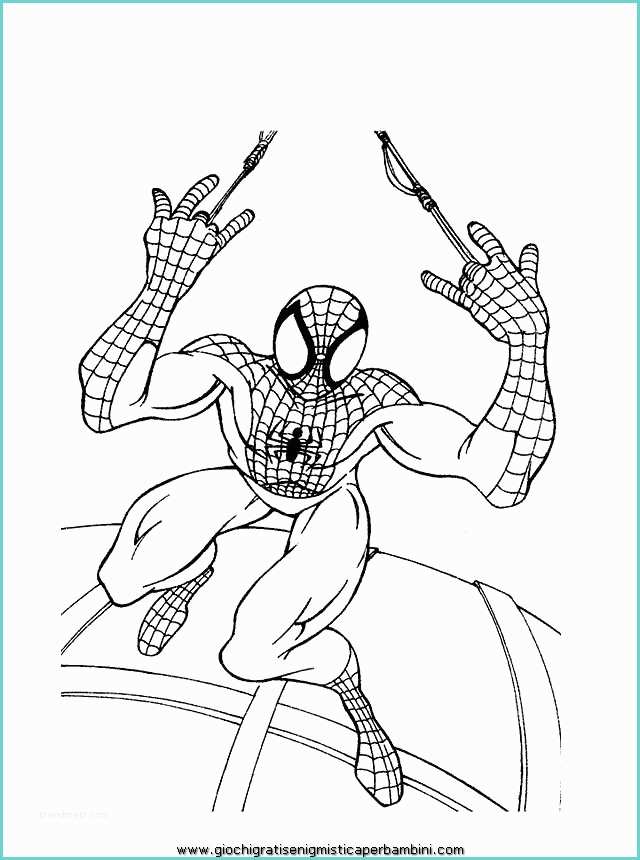 Immagini Di Spiderman Da Colorare Spiderman 7 Disegni Da Colorare