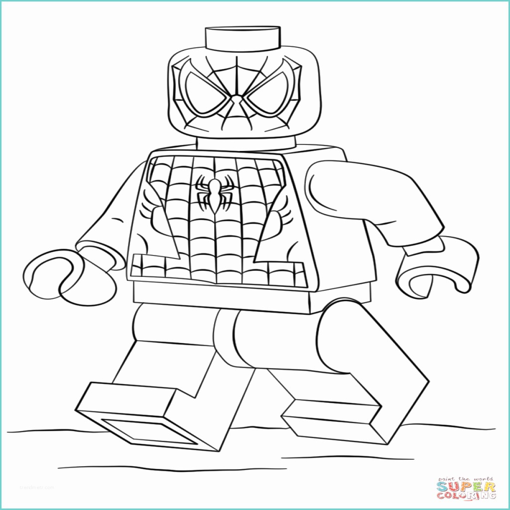 Immagini Di Spiderman Da Disegnare Dibujo De Spiderman De Lego Para Colorear Dibujos Para
