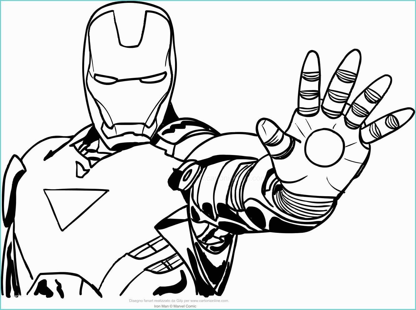 Immagini Di Spiderman Da Disegnare Disegno Di Iron Man A Mezzo Busto Da Colorare