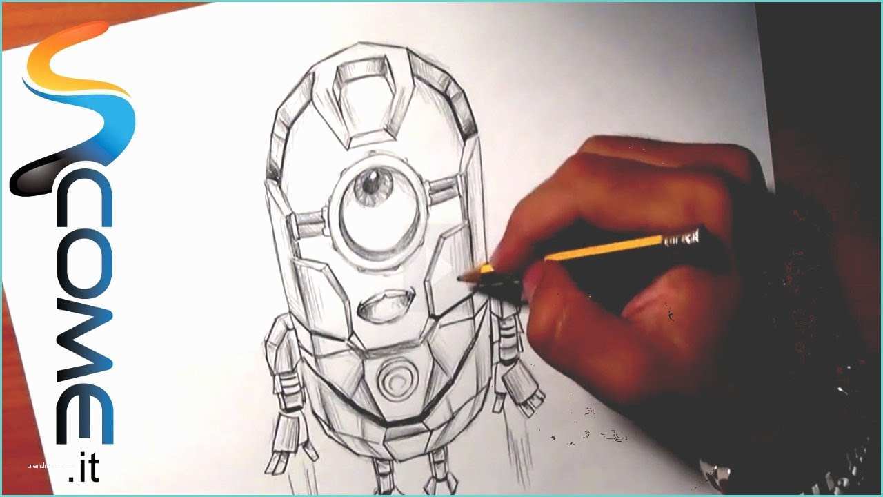 Immagini Di Spiderman Da Disegnare Guarda E Disegnare Il Minion Iron Man Di Cattivissimo