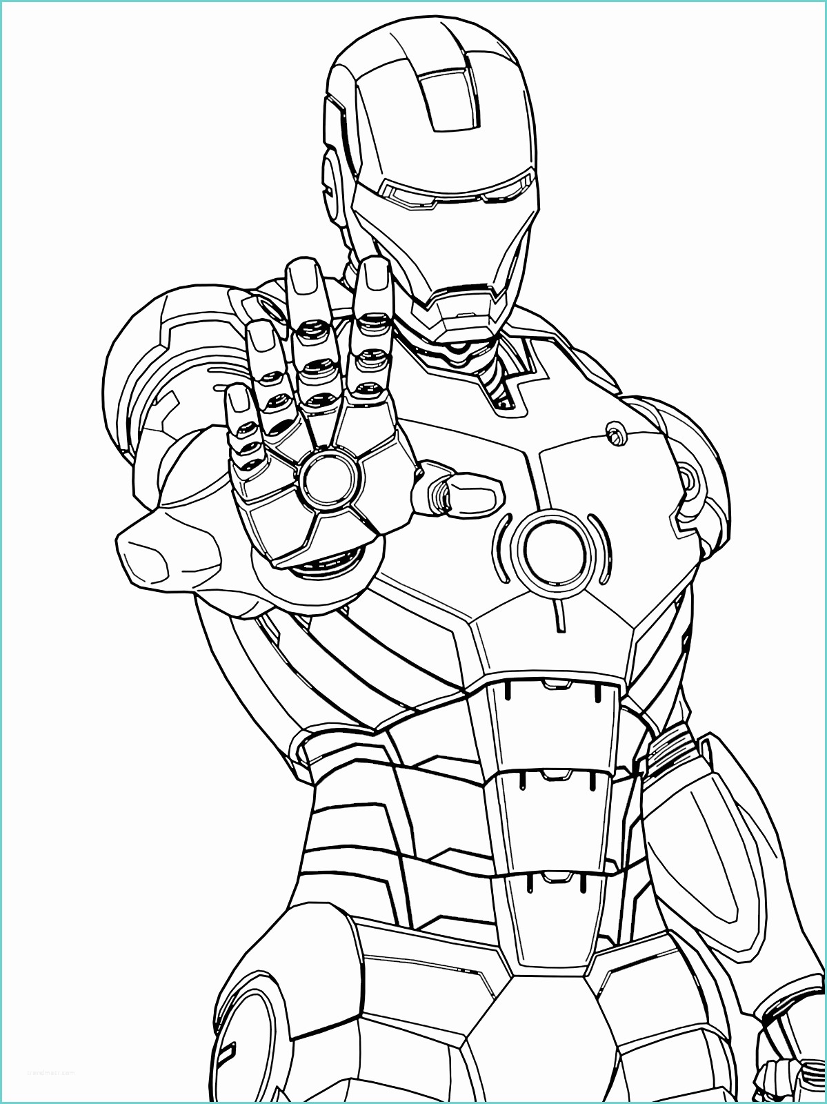 Immagini Di Spiderman Da Disegnare Iron Man Iron Man Pronto A Sparare Con Il Palmo Della Mano