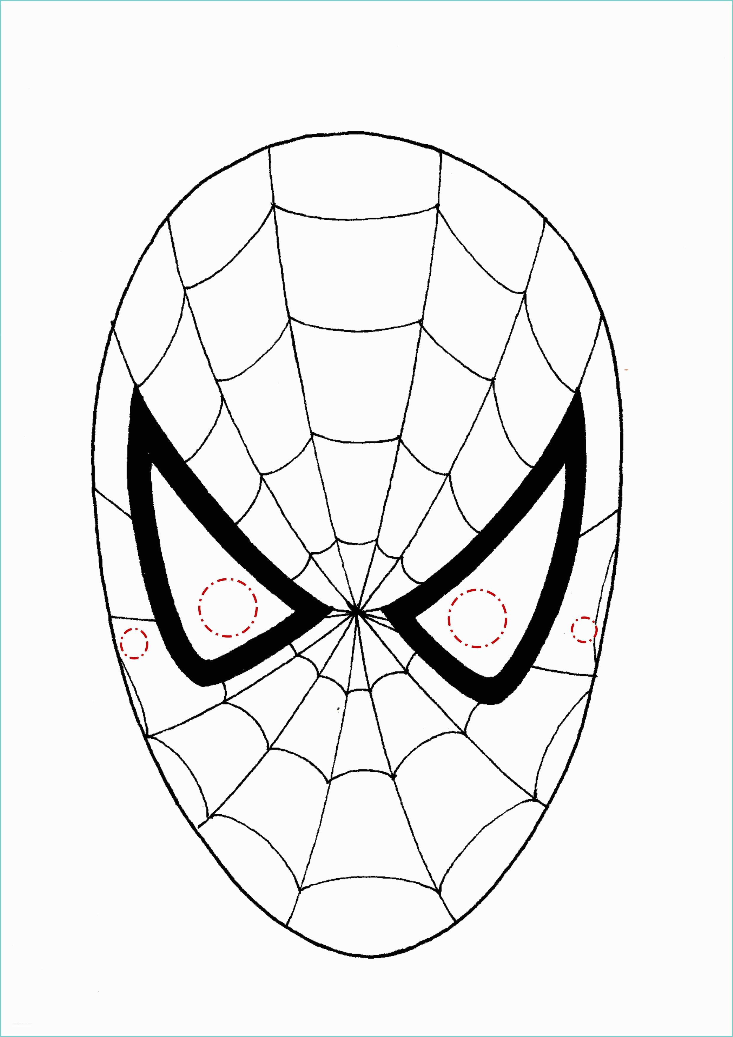 Immagini Di Spiderman Da Disegnare Maschere Di Carnevale Da Stampare E Colorare Gratis Maschio
