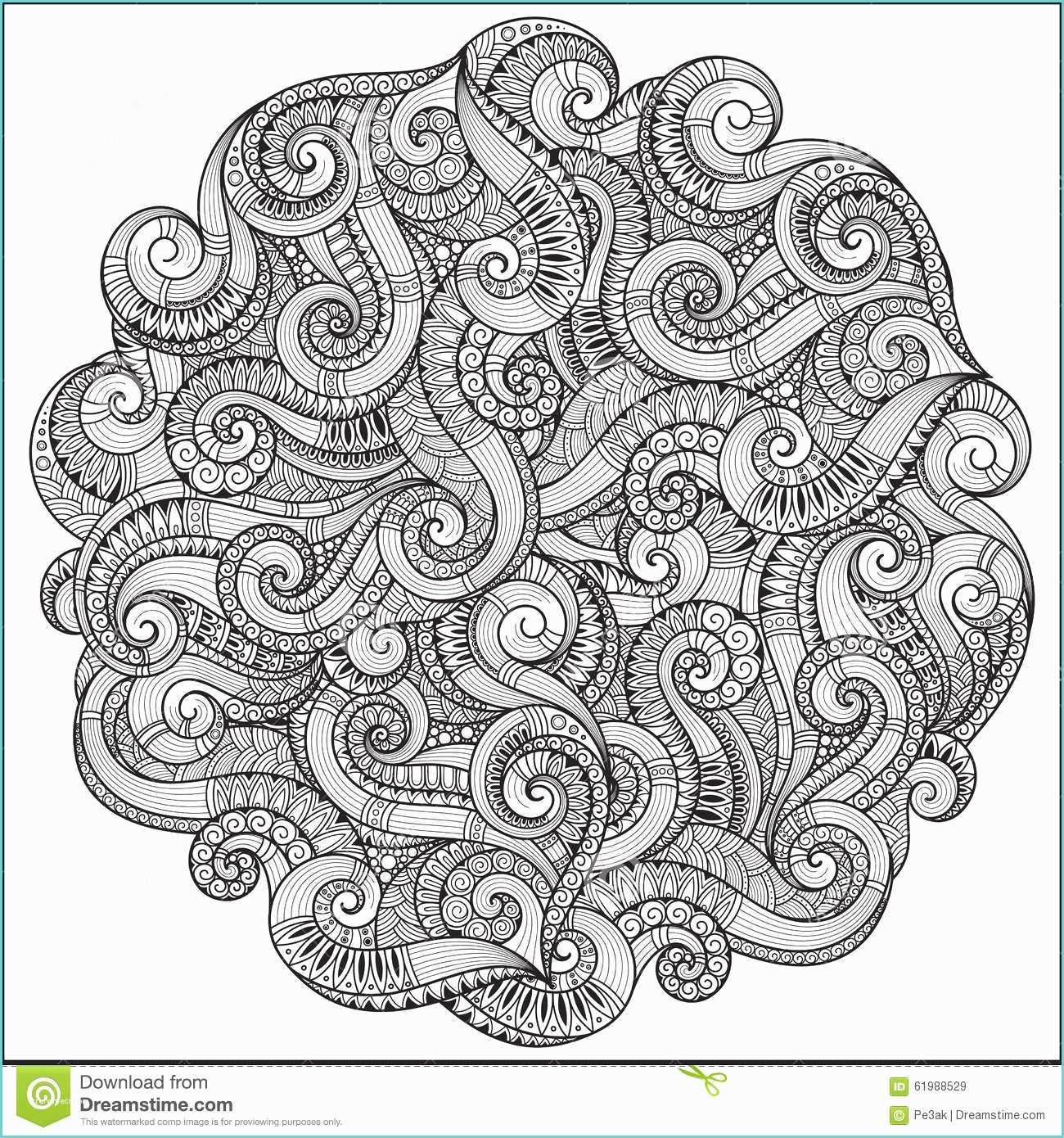 Immagini Disegni Geometrici Modello Per Il Libro Da Colorare Etnico Floreale Retro