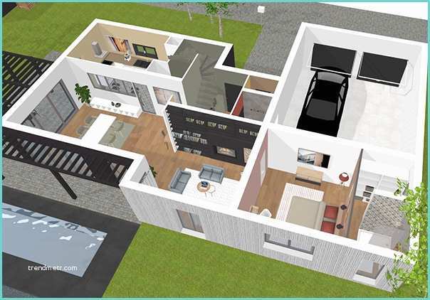 Kozikaza Plan 3d Plan Maison 3d Logiciel Gratuit Pour Dessiner Ses Plans 3d