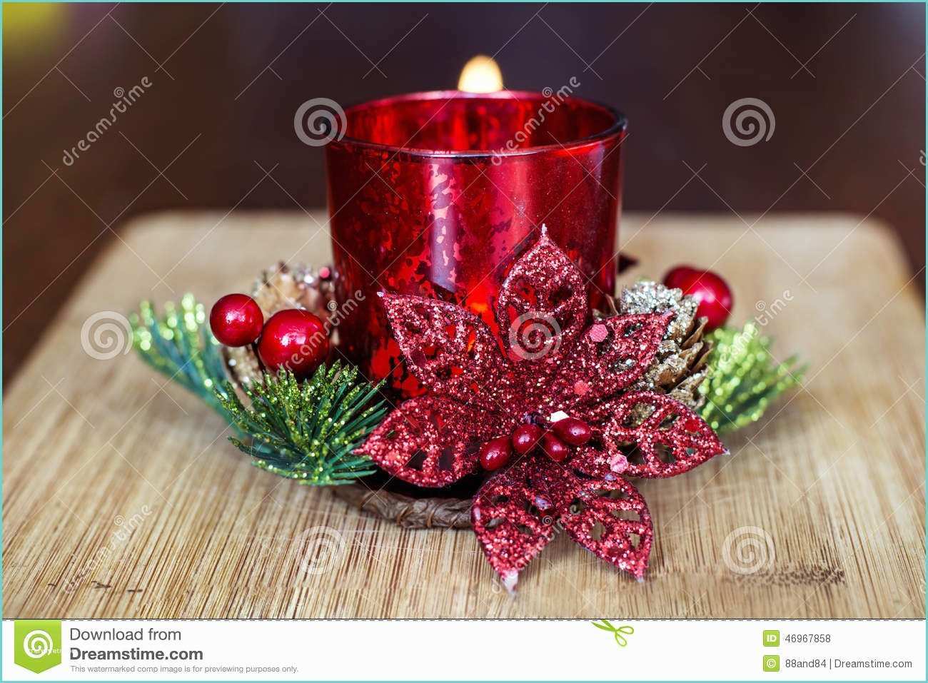 La Maison De La Bougie Bougie Rouge De Noël Pour La Décoration à La Maison