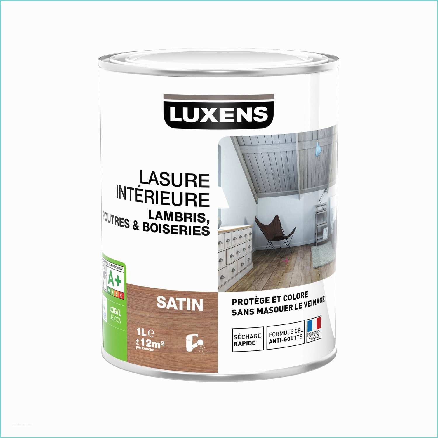 Lambris Crus Blanc Leroy Merlin Lasure Intérieure Poutre Et Lambris Luxens Blanc 1 L