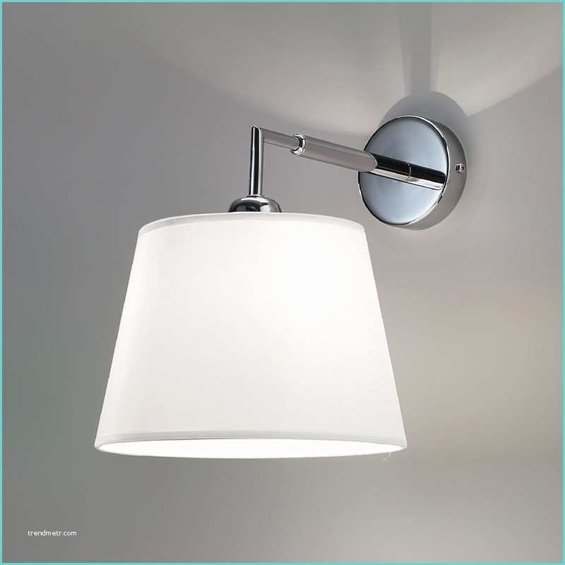 Lampade Da Muro Design 6474 Smart Lampada Parete Applique Moderno Paralume Bianco