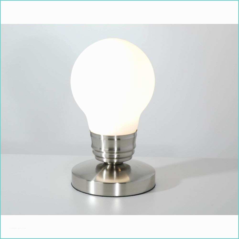 Lampe De Chevet Pile Lampe Chevet Tactile En forme D Ampoule Luminaire original