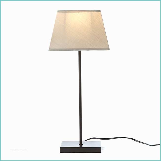 Lampe Sur Pied Classique Lampe à Poser En Métal Avec Abat Jour Taupe Clair H47cm