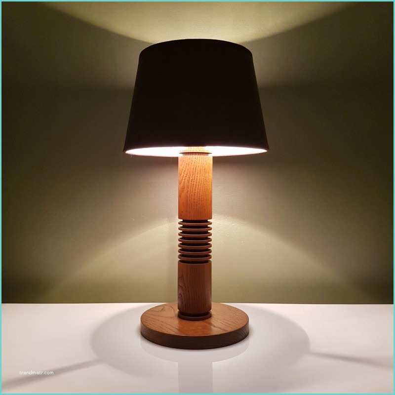 Lampe Sur Pied Classique Lampe De Chevet En Chene De Style Art Déco
