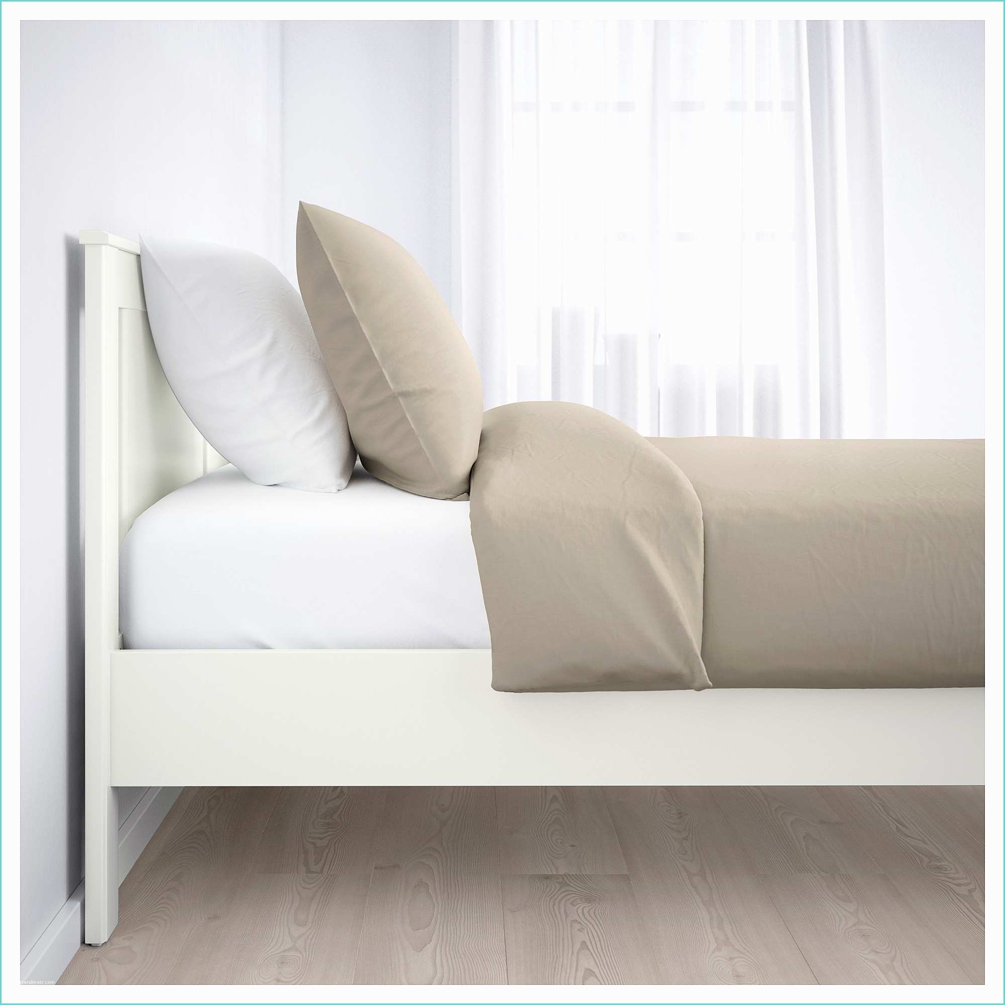 Leirsund Slatted Bed Base Adjustable songesand Bed Frame White Leirsund Standard Double Ikea