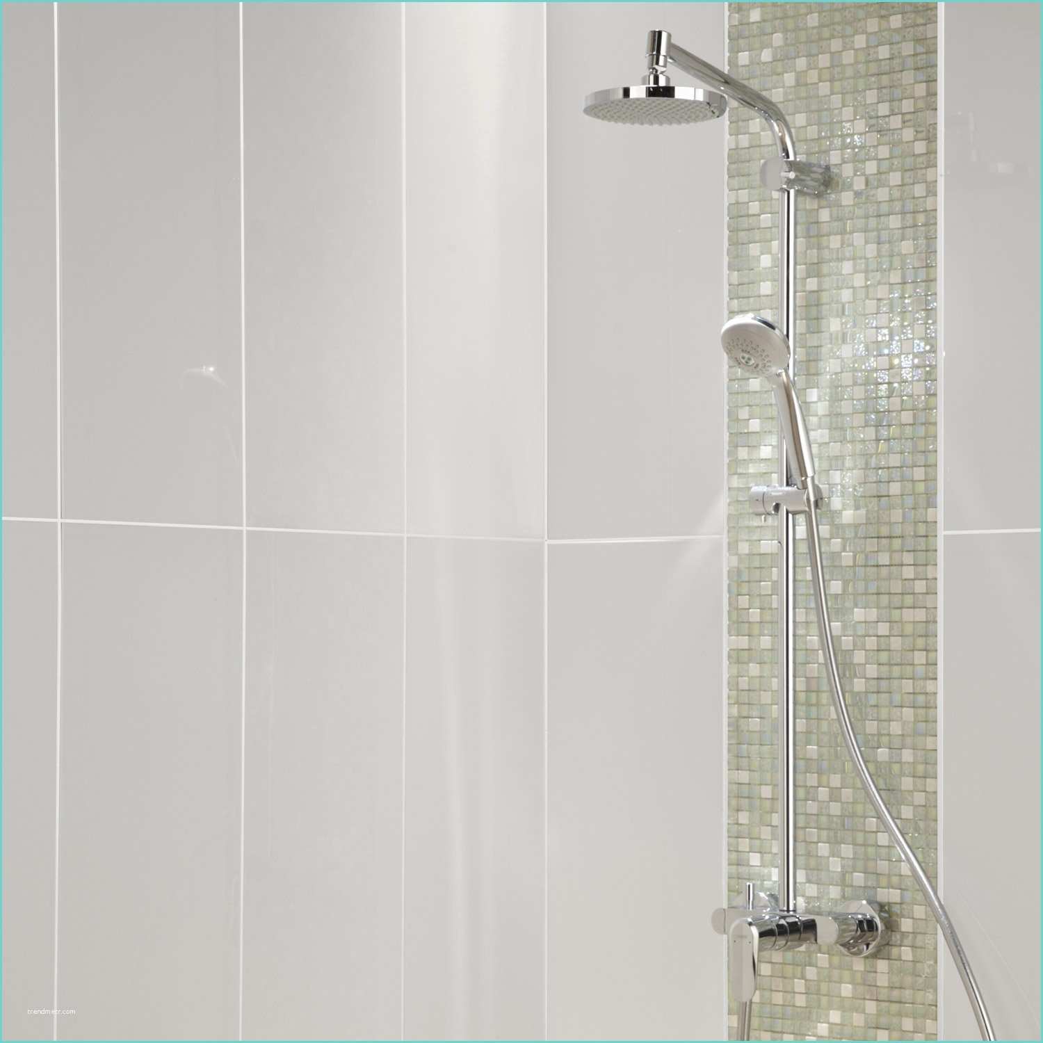 Leroy Merlin Carrelage Salle De Bain Mosaique Mosaïque sol Et Mur Fusion Freeze Blanc