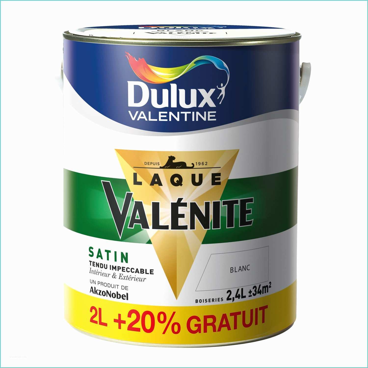 peinture valenite dulux valentine blanc 2 l 20 gratuit e