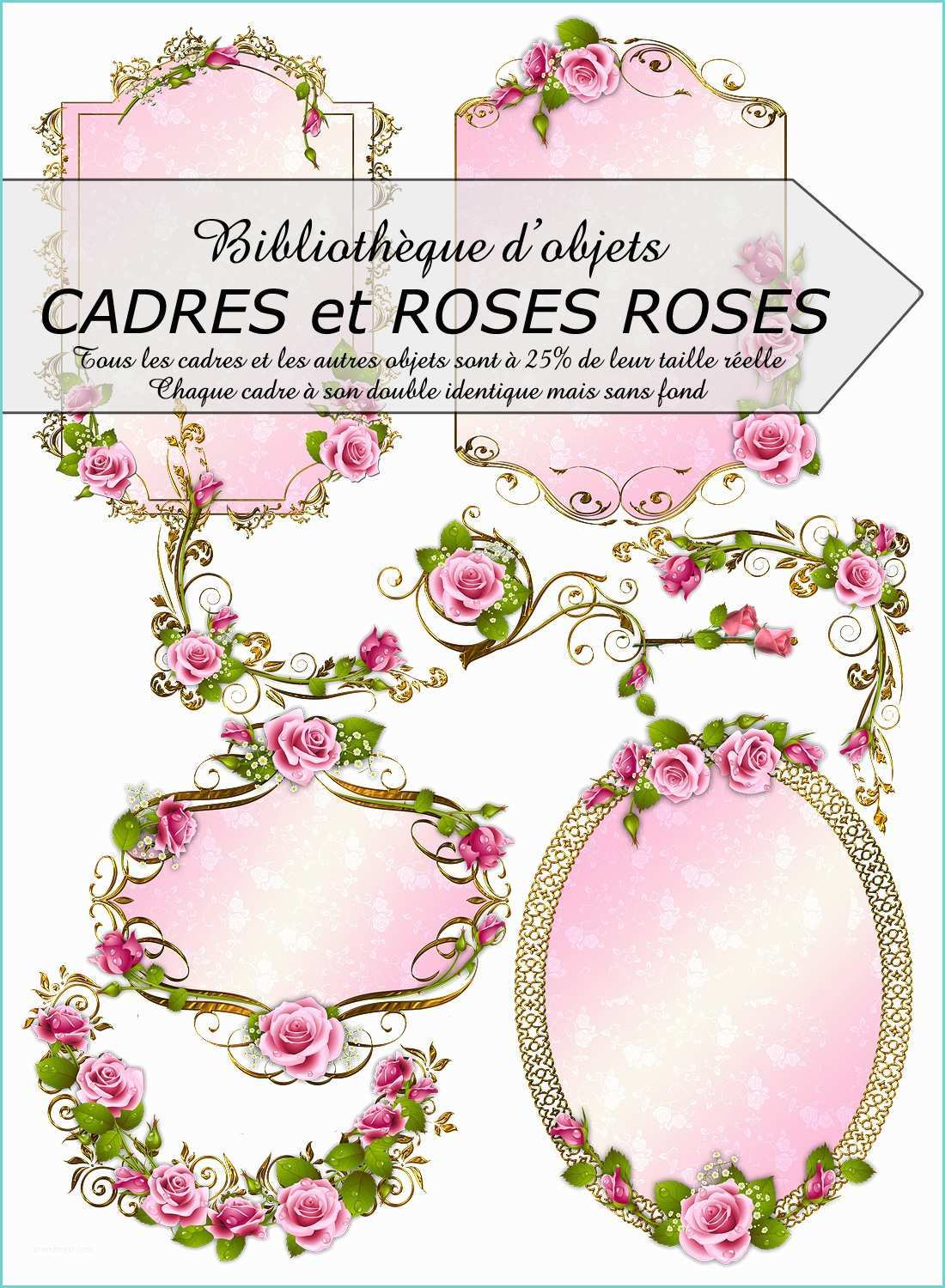 Les Cadres De Decoration Bibliothèque Décorations Cadres Et Roses Roses