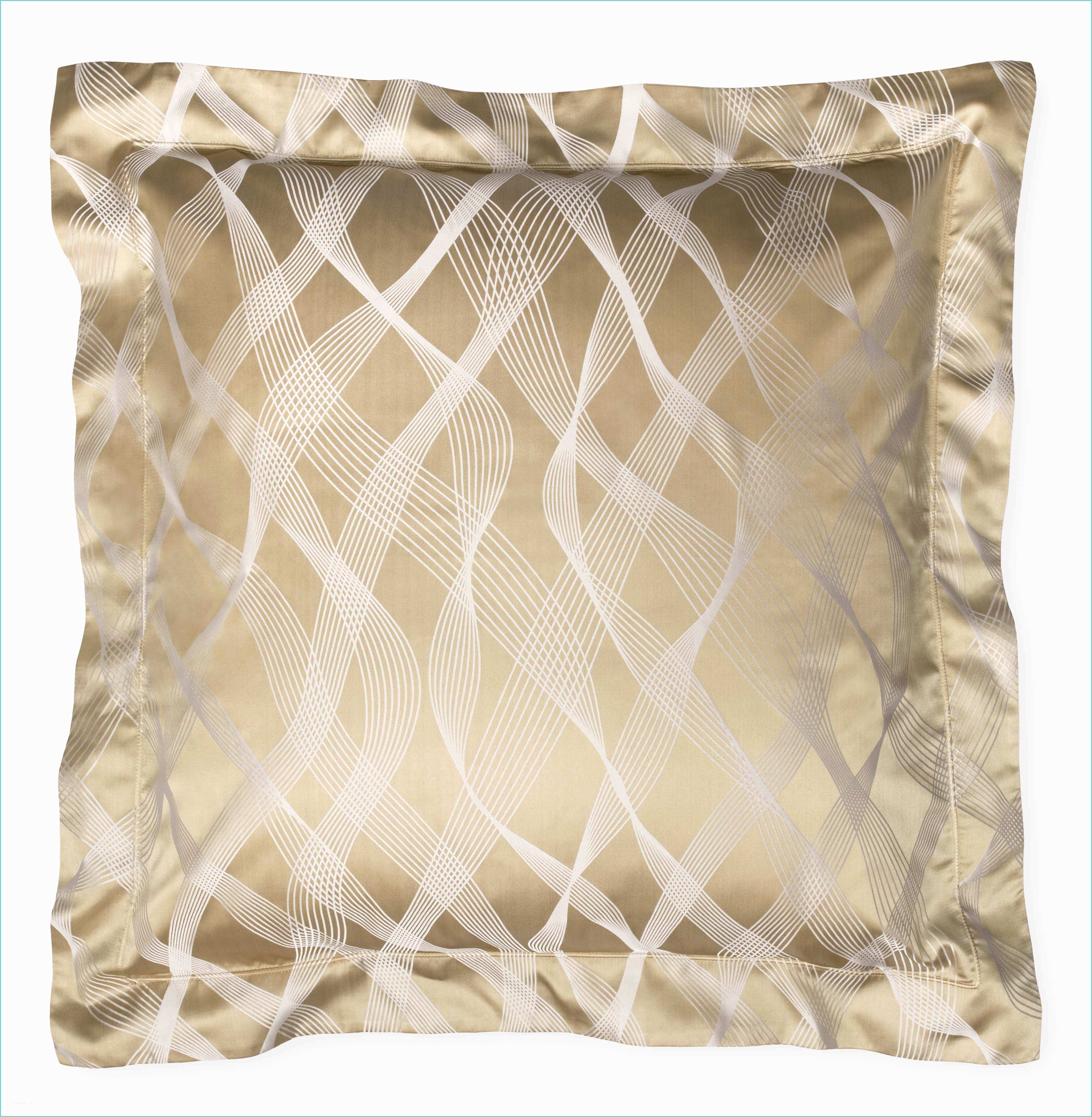 Lily Silk Pillowcases Rubans Gold Silk Cotton Pillowcase