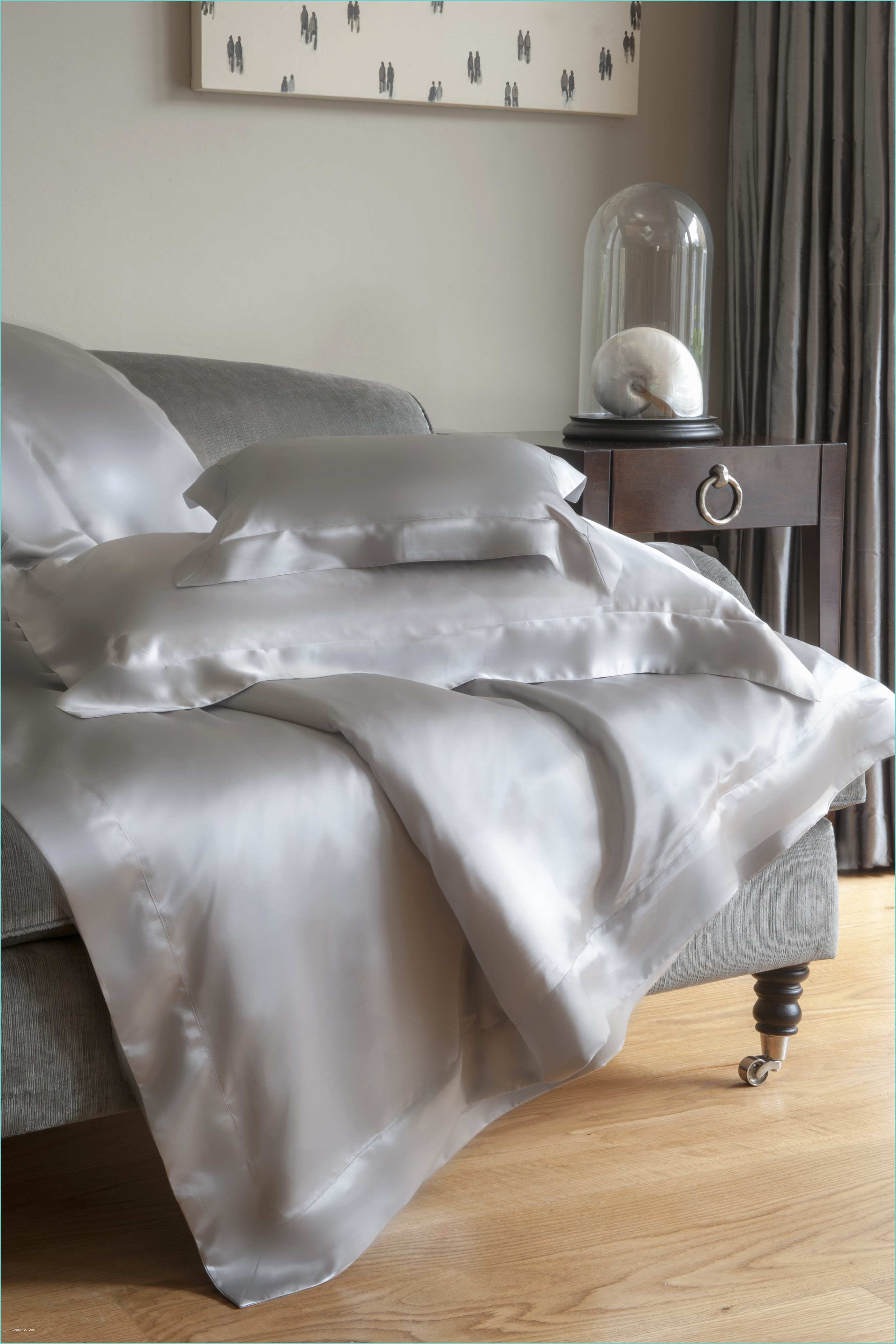 Lily Silk Pillowcases Silver Grey Luxury Silk Pillowcase