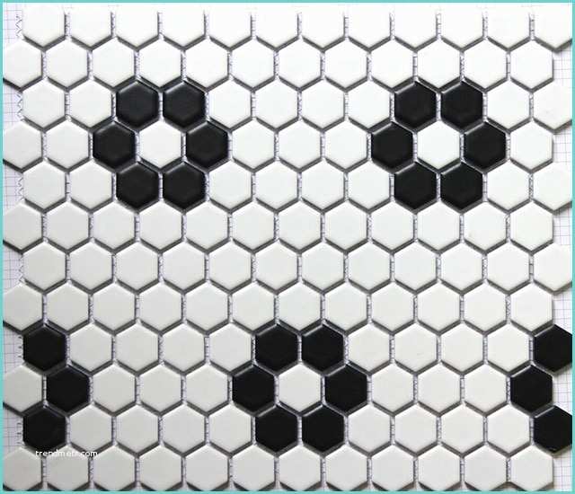 Linoleum Noir Et Blanc Nero Bianco Esagonale Mosaico In Ceramica Piastrelle