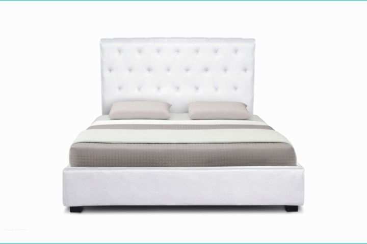 Lit Avec sommier Lit Coffre Double Noir Marron Ou Blanc Avec sommier