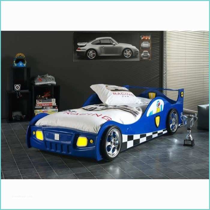 Lit Enfant Bleu Monza Sleepcar Lit Voiture Enfant Bleu 90x200 Cm Achat