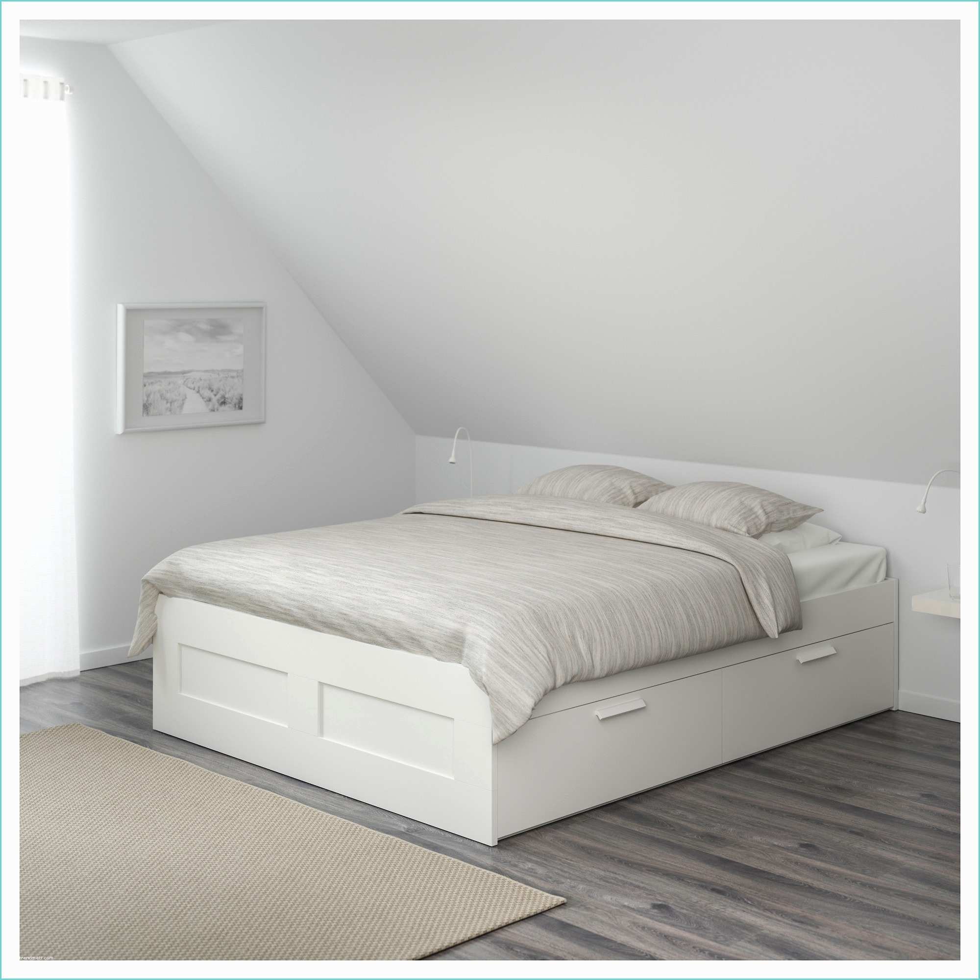 Lit Ikea Blanc Avec Tiroir Brimnes Cadre Lit Avec Rangement Blanc 160 X 200 Cm Ikea