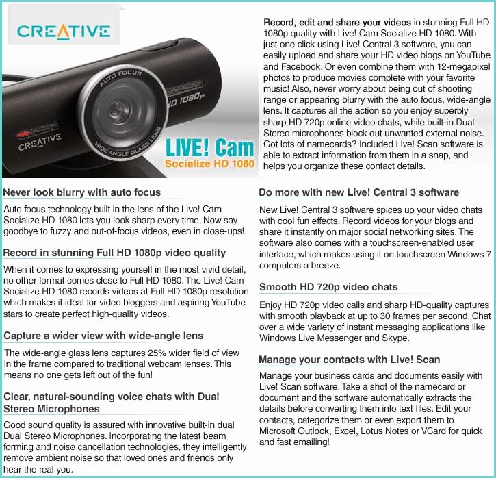 Live Cam 44 Creative Labs 73vf Live Cam socialize Hd 1080