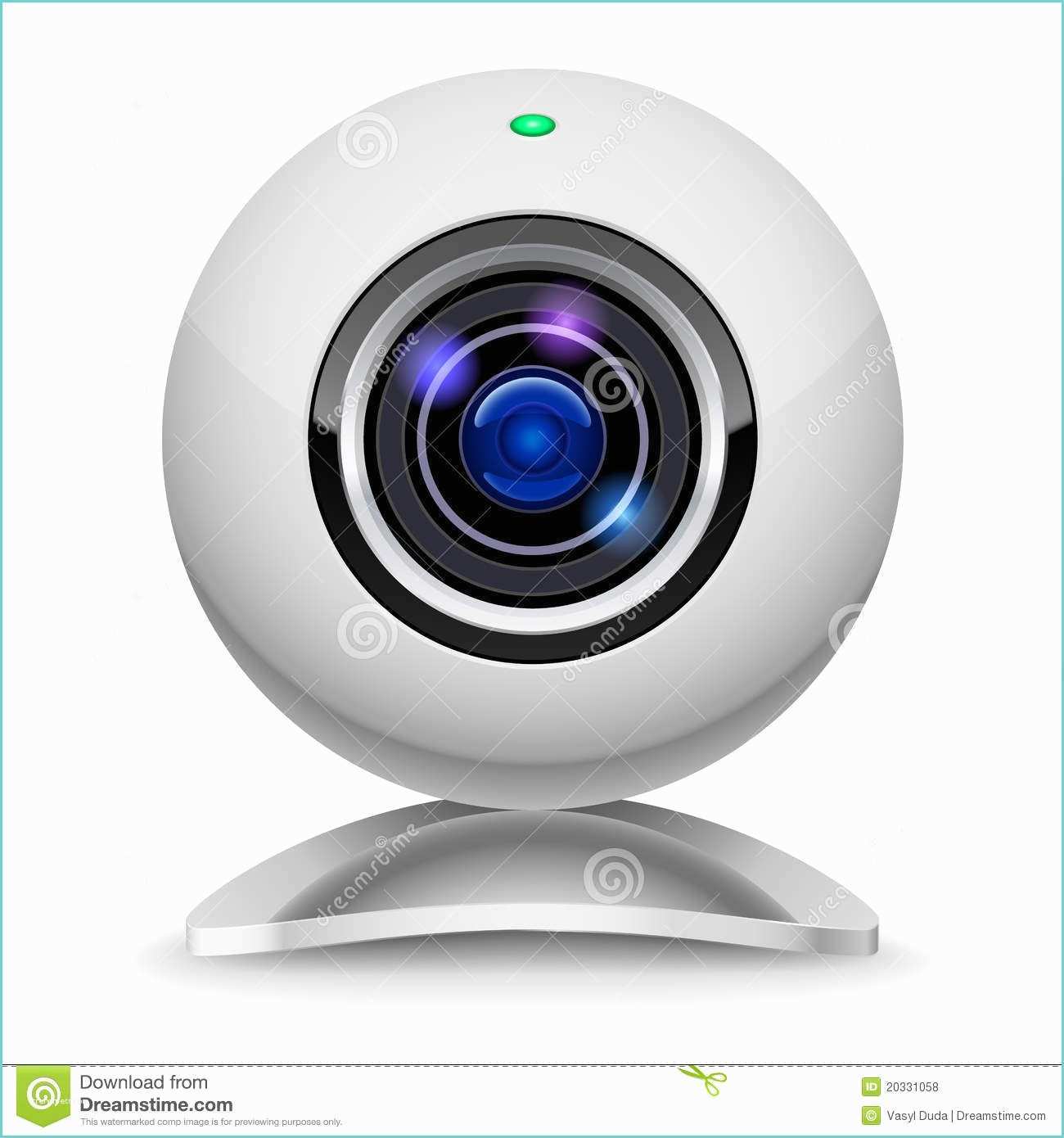 Live Cam 44 Realistic White Webcam Stock Vector Illustration Of Focus