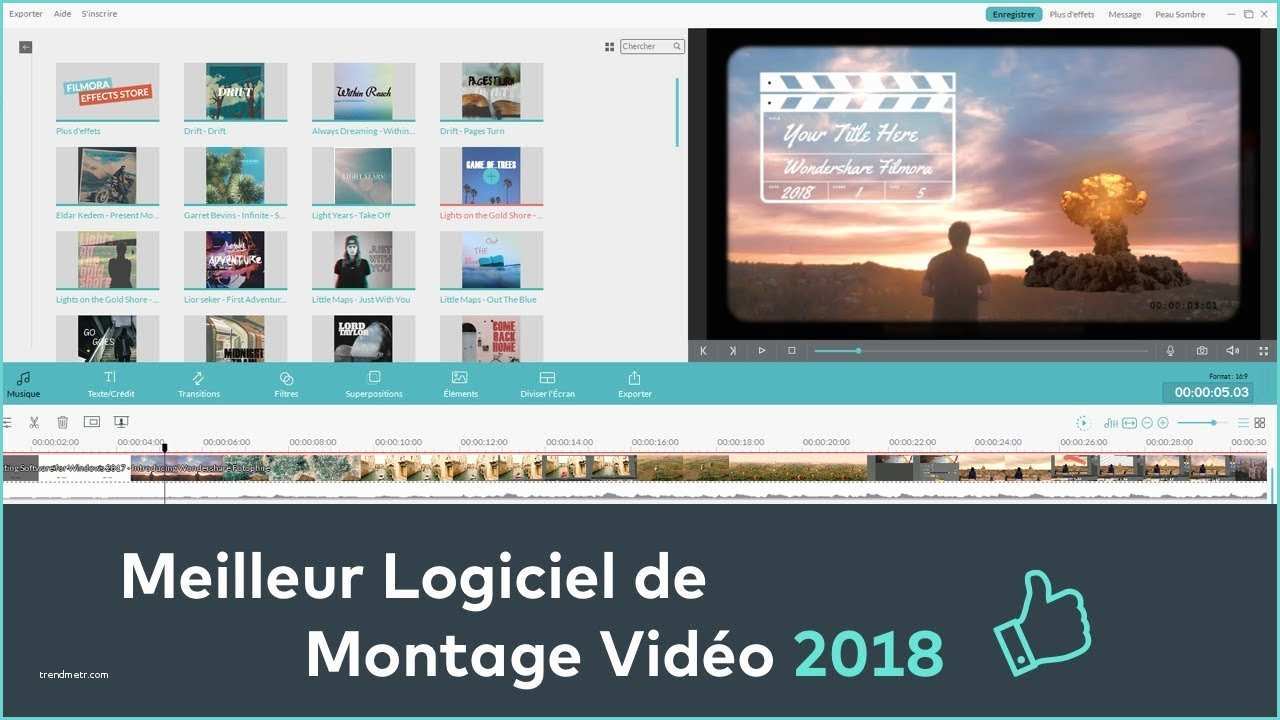 Logiciel De Montage Gratuit Meilleur Logiciel De Montage Vidéo 2018 Wondershare